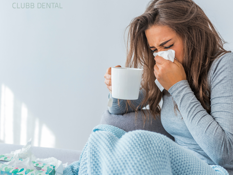 Clubb Dental 3 Dental Tips if you have a Cold or Flu